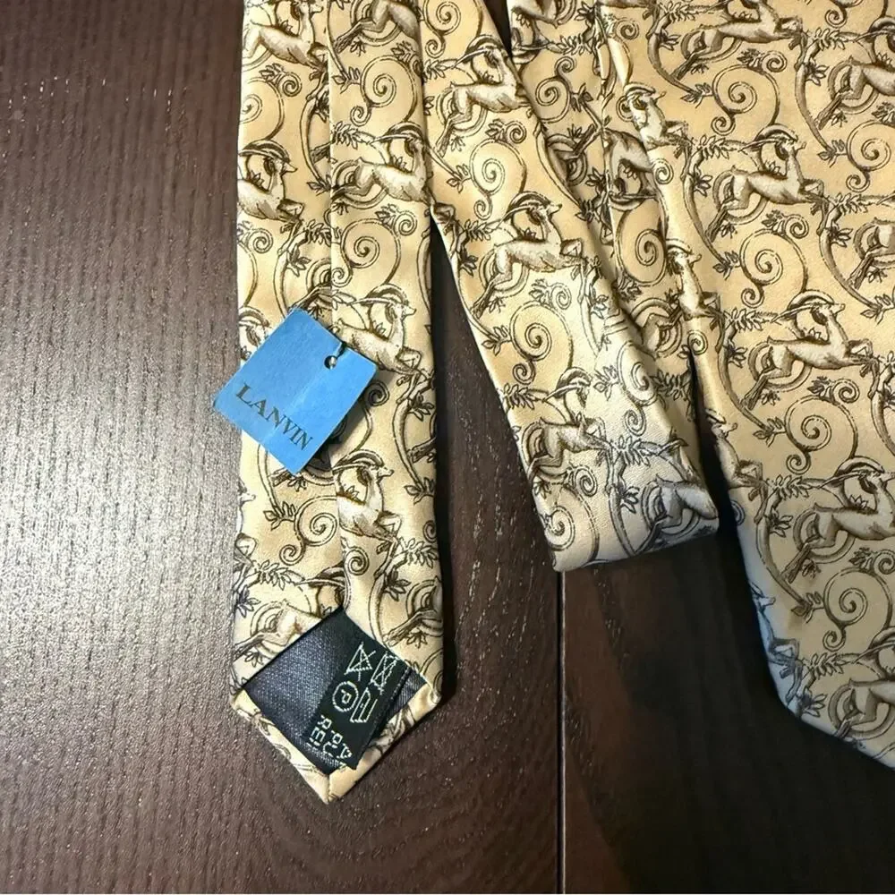 Lanvin Paris Vintage Silk Tie